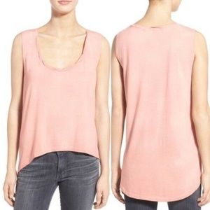 PAM & GELA Twisted High Low Tank Light Pink